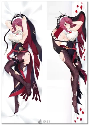 Rosaria Genshin Impact anime body pillow dakimakura cover