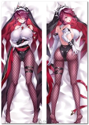 Rosaria from Genshin Impact on anime body pillow (dakimakura) cover