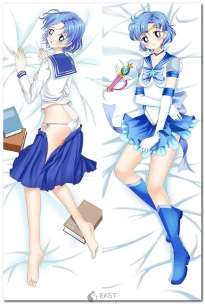 Sailor Mercury dakimakura body pillow from Sailor Moon anime