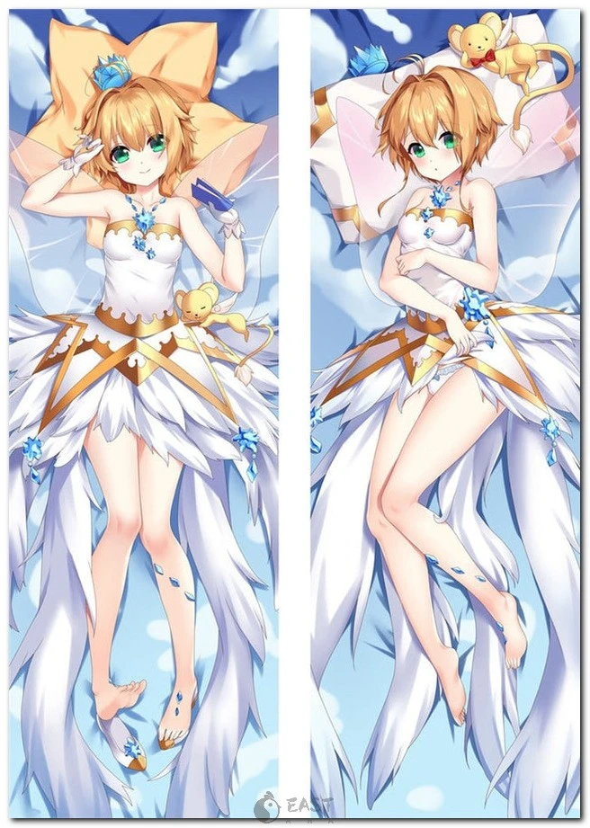 Official eastana anime body pillow featuring Sakura Kinomoto from Cardcaptor Sakura — premium dakimakura with optional AI voice integration for immersive fan experience. Sakura from Cardcaptor Sakura on anime body pillow (dakimakura)