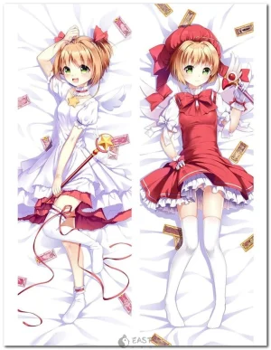 Sakura Kinomoto from Cardcaptor Sakura on anime body pillow (dakimakura)