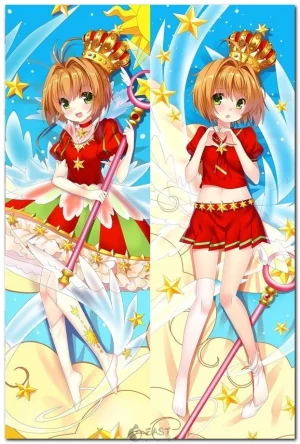 Sakura Kinomoto from Cardcaptor Sakura on anime body pillow (dakimakura)