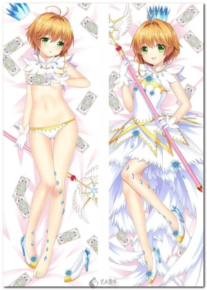 Sakura Kinomoto from Cardcaptor Sakura on anime body pillow (dakimakura)