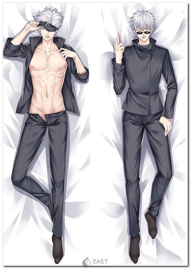 Premium Satoru Gojo Jujutsu Kaisen dakimakura anime body pillow by Eastana. Features AI-optimized artwork and voice-compatible design for immersive fan experience. Satoru Gojo Jujutsu Kaisen dakimakura anime body pillow