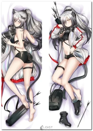 Schwarz from Arknights anime body pillow dakimakura cover