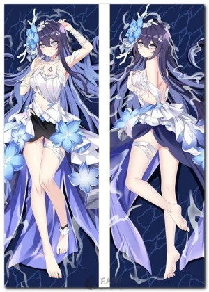 Seele from Honkai: Star Rail on anime body pillow dakimakura