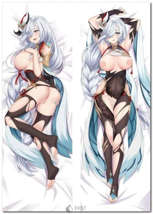 Shenhe from Genshin Impact on anime body pillow (dakimakura) cover