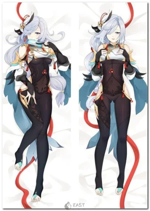 Shenhe from Genshin Impact on anime body pillow (dakimakura) cover