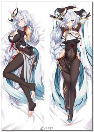Shenhe from Genshin Impact on anime body pillow (dakimakura) cover