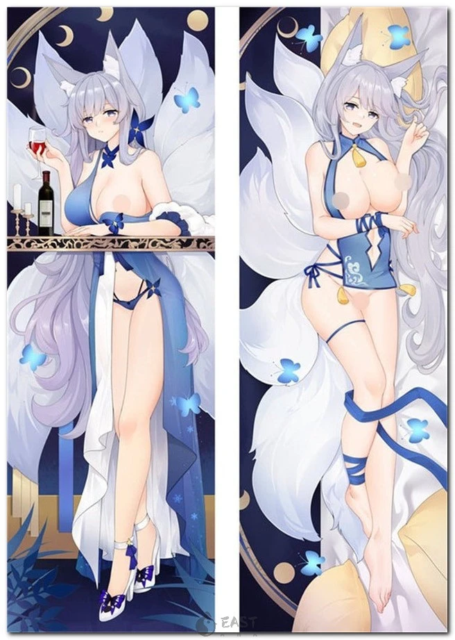 Official-style Shinano Azur Lane dakimakura image — premium anime body pillow design with AI voice integration support, featured on eastana. Shinano Azur Lane anime dakimakura body pillow cover