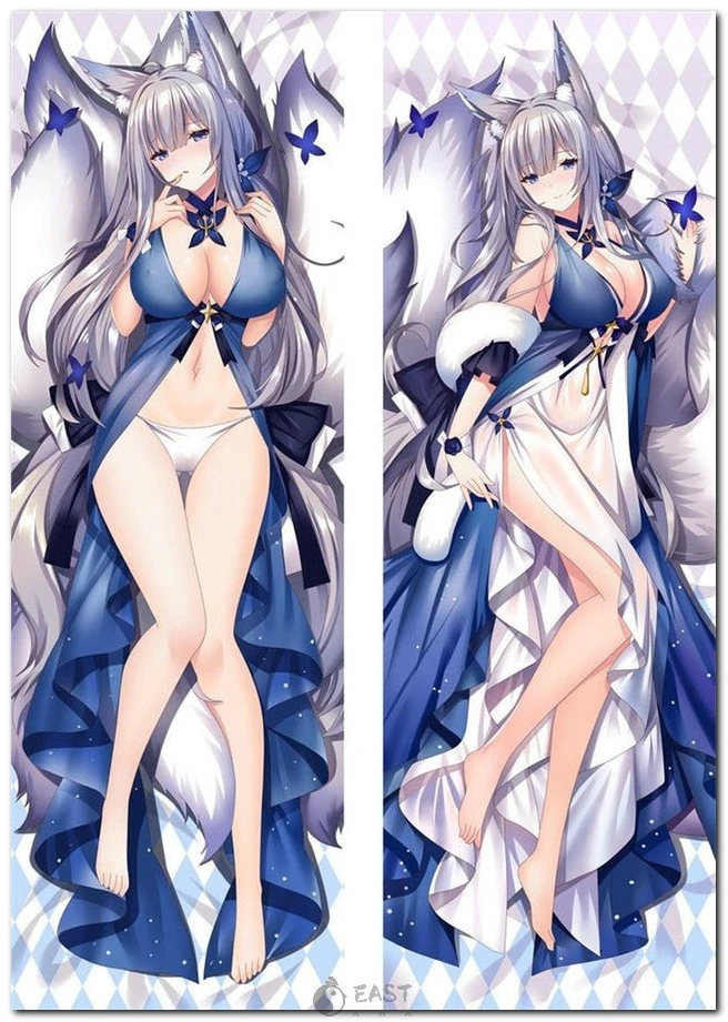 Official-style Shinano Azur Lane dakimakura (body pillow) cover featuring premium artwork. Compatible with AI voice dakimakura systems. Part of eastana's anime merchandise collection. Shinano Azur Lane anime dakimakura body pillow cover