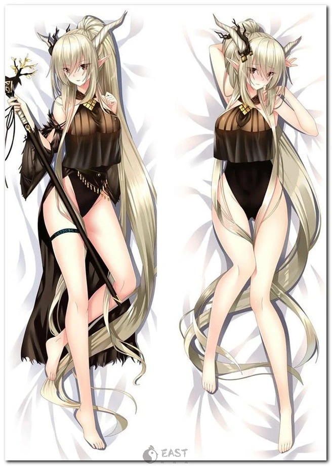 Official Eastana Shining Arknights dakimakura body pillow: premium fabric, vibrant print, and optional AI voice integration for immersive anime experience. Shining Arknights dakimakura body pillow featuring anime character