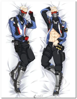 Soldier-76 Overwatch anime-style dakimakura body pillow