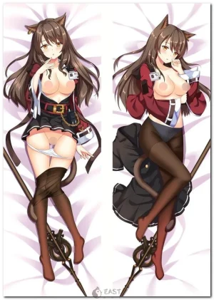 Texas Arknights dakimakura body pillow featuring anime character