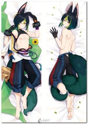 Tighnari Genshin Impact anime body pillow dakimakura cover