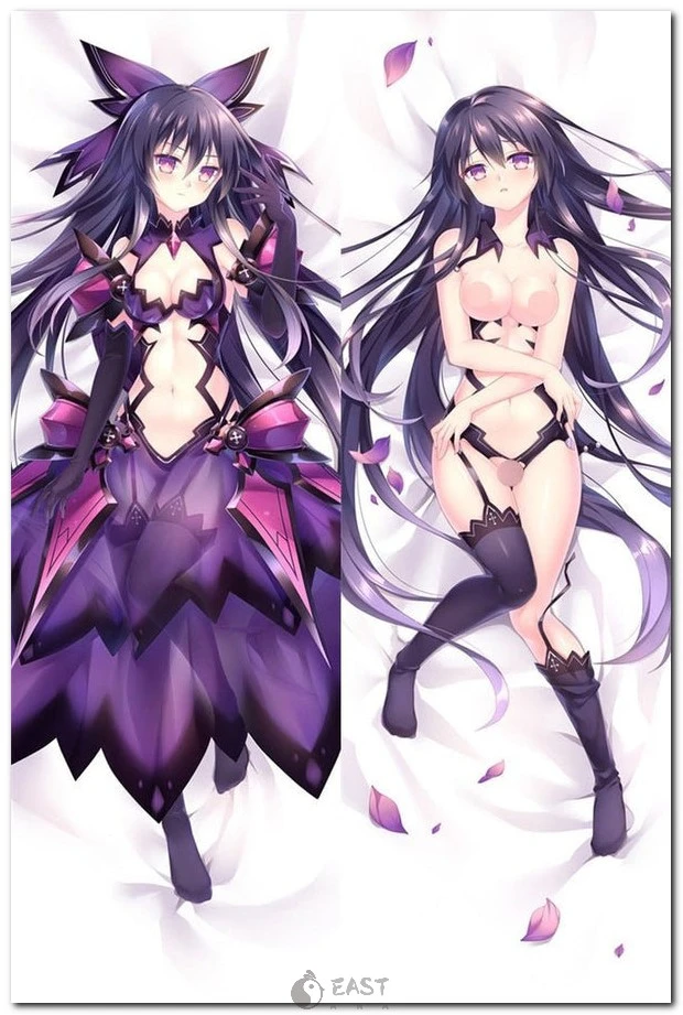Premium Tohka Yatogami dakimakura pillow cover from Date A Live, featuring vibrant anime art. Part of eastana's AI voice-enabled dakimakura collection for fans. Tohka Yatogami dakimakura pillow cover from Date A Live anime