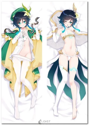Venti Genshin Impact anime body pillow dakimakura cover