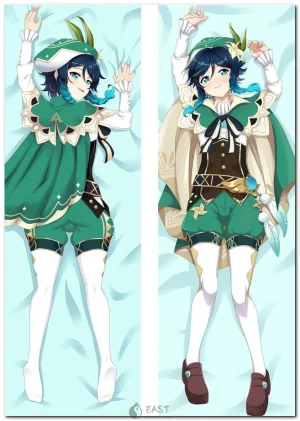 Venti Genshin Impact anime body pillow dakimakura cover