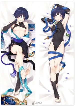 Wanderer from Genshin Impact anime body pillow dakimakura