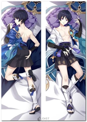 Wanderer from Genshin Impact anime dakimakura body pillow