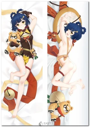 Xiangling Genshin Impact anime body pillow dakimakura cover