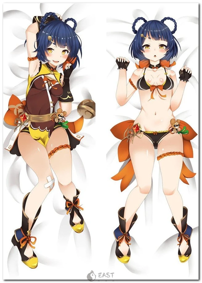 Premium Xiangling Genshin Impact dakimakura cover — anime body pillow design with AI voice compatibility, exclusive to eastana. Xiangling Genshin Impact anime body pillow dakimakura cover