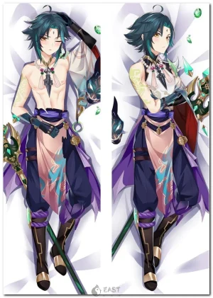 Xiao from Genshin Impact anime body pillow dakimakura cover