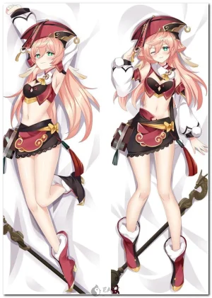 Yanfei Genshin Impact anime dakimakura body pillow cover