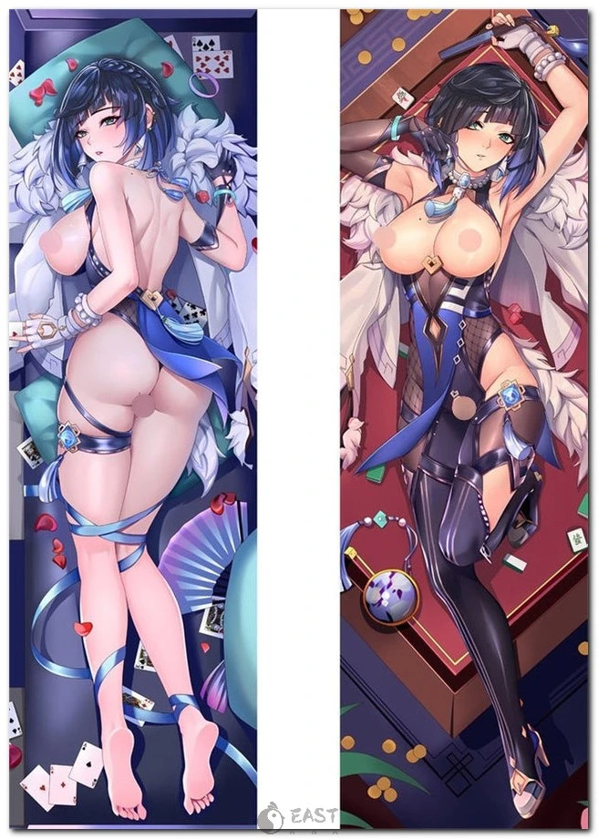Official-style Yelan Genshin Impact dakimakura cover — premium anime body pillow with AI voice support, designed and distributed by Eastana. Yelan Genshin Impact anime body pillow dakimakura cover