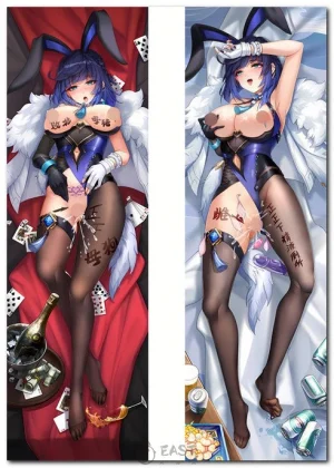 Yelan Genshin Impact anime body pillow dakimakura cover