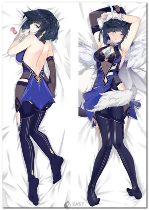 Yelan from Genshin Impact on anime body pillow (dakimakura) cover