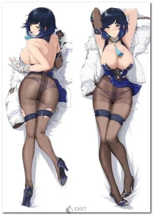Yelan from Genshin Impact on anime body pillow (dakimakura) cover