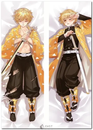 Zenitsu Agatsuma Demon Slayer anime dakimakura body pillow