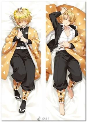 Zenitsu Agatsuma from Demon Slayer on anime body pillow (dakimakura)