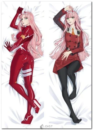Zero Two from Darling in the Franxx dakimakura anime body pillow