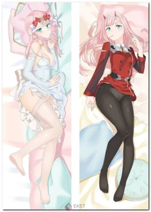 Zero Two from Darling in the FranXX anime dakimakura body pillow