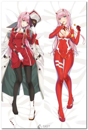 Zero Two from Darling in the FranXX anime dakimakura body pillow