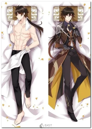 Zhongli Genshin Impact dakimakura anime body pillow cover