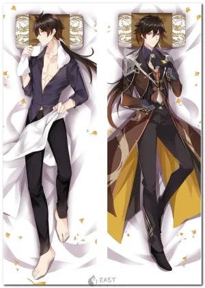 Zhongli Genshin Impact dakimakura anime body pillow cover