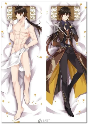 Zhongli Genshin Impact dakimakura anime body pillow by Eastana