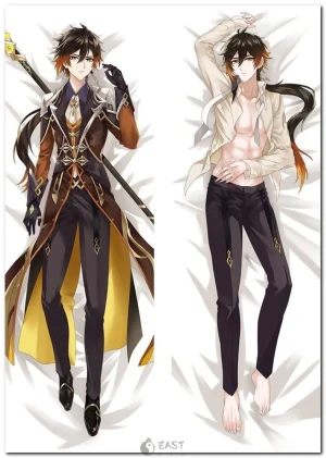 Zhongli Genshin Impact dakimakura anime body pillow cover