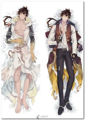 Zhongli Genshin Impact dakimakura anime body pillow from Eastana