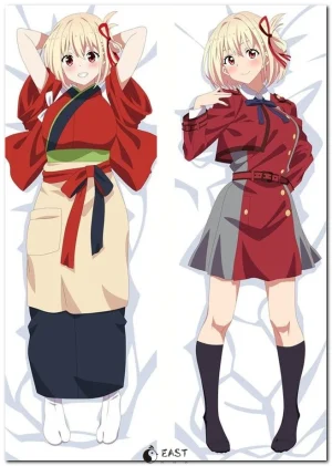 Chisato Nishikigi from Lycoris Recoil on anime body pillow (dakimakura)