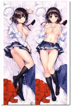 Megumi Kato from Saekano anime on dakimakura body pillow