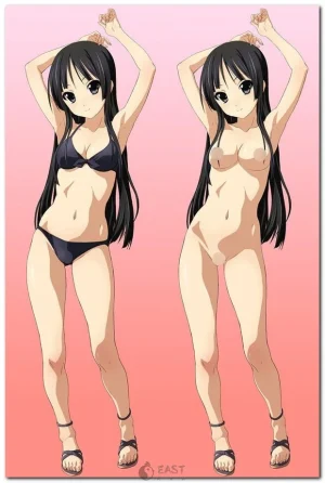 Mio Akiyama dakimakura body pillow from K-On! anime