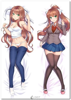 Monika from Doki Doki Literature Club dakimakura anime body pillow