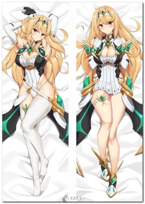 Mythra from Xenoblade Chronicles on anime body pillow (dakimakura)