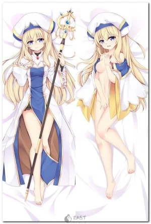 Priestess from Goblin Slayer anime on dakimakura body pillow