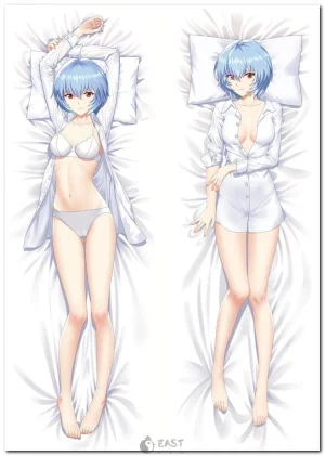 Rei Ayanami from Neon Genesis Evangelion on anime body pillow