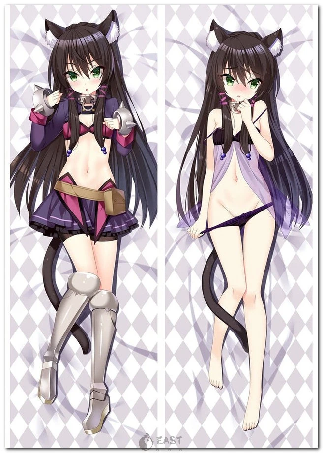 Official Eastana Rem Galleu dakimakura (anime body pillow) from 'How Not to Summon a Demon Lord' — AI voice-enabled, premium print, webp format. Rem from How Not to Summon a Demon Lord dakimakura anime body pillow